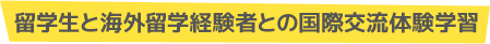 留学生と海外留学経験者との国際交流体験学習