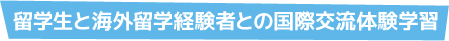 留学生と海外留学経験者との国際交流体験学習